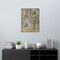 Delicate Deco Plant Pattern V by Baxter Mill Archive 23-in. W x 30-in. H. Canvas Wall Art Print Framed in Grey